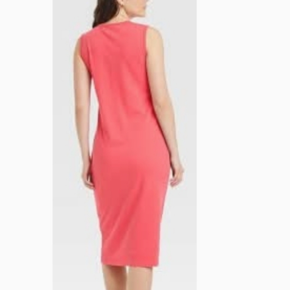 Shirt Dress Small Universal Threads Coral Midi Size S Summer Vacation - Picture 4 of 15